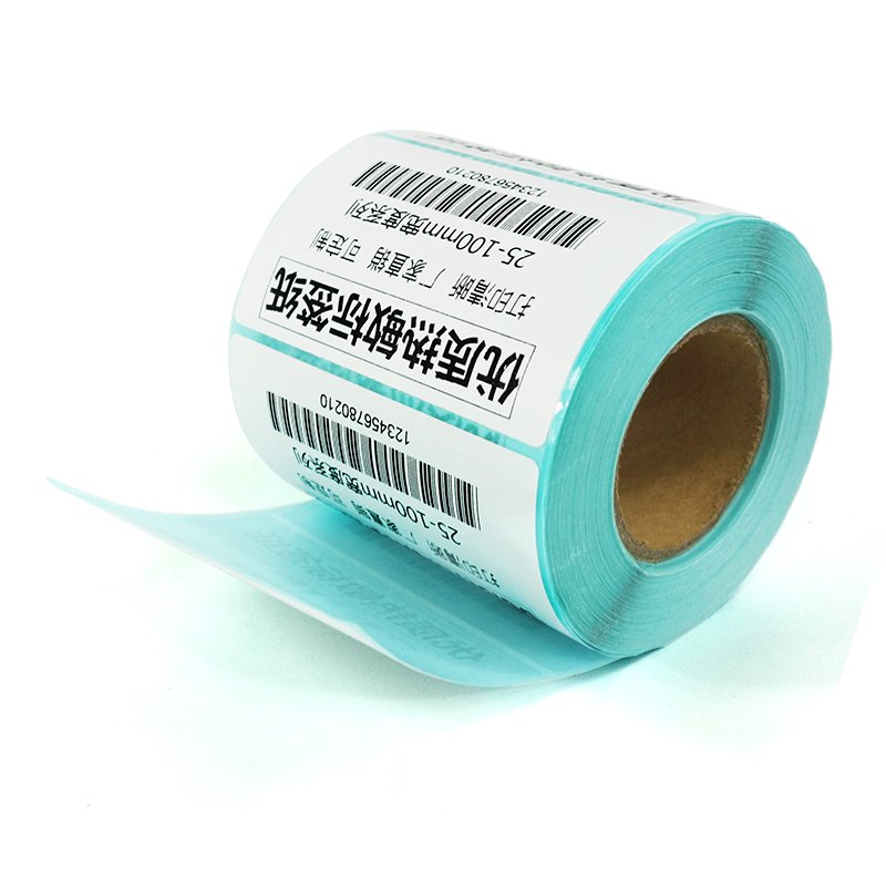 Barcode Packaging White Sensitive Roll Direct Thermal Sales Custom Logo Stickers Packaging Labels