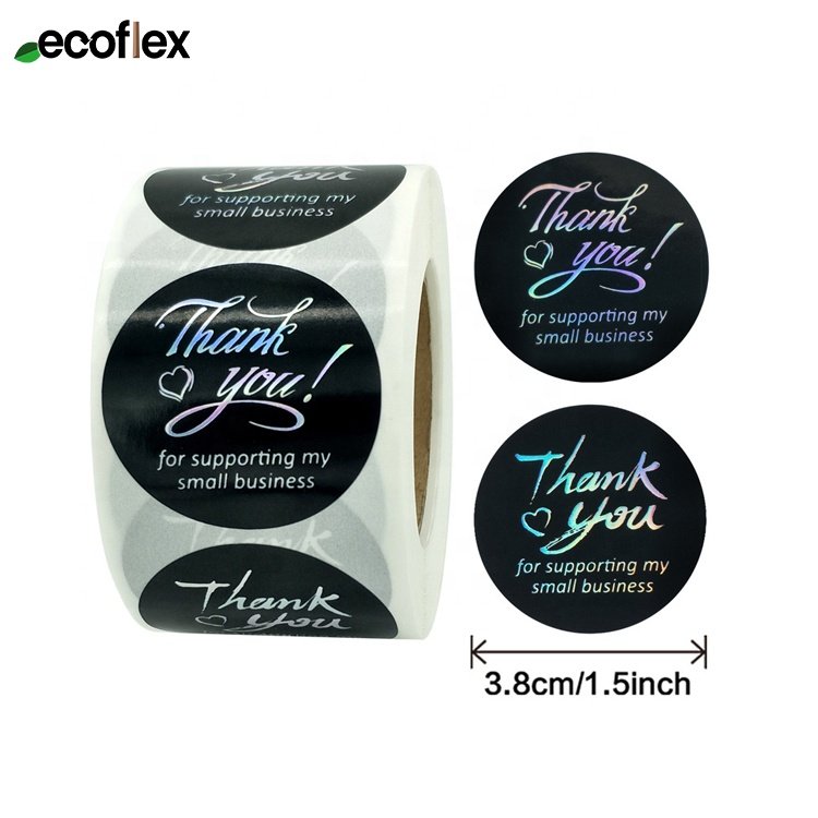 Thank You Stickers For Small Business Custom Logo Thank You Labels