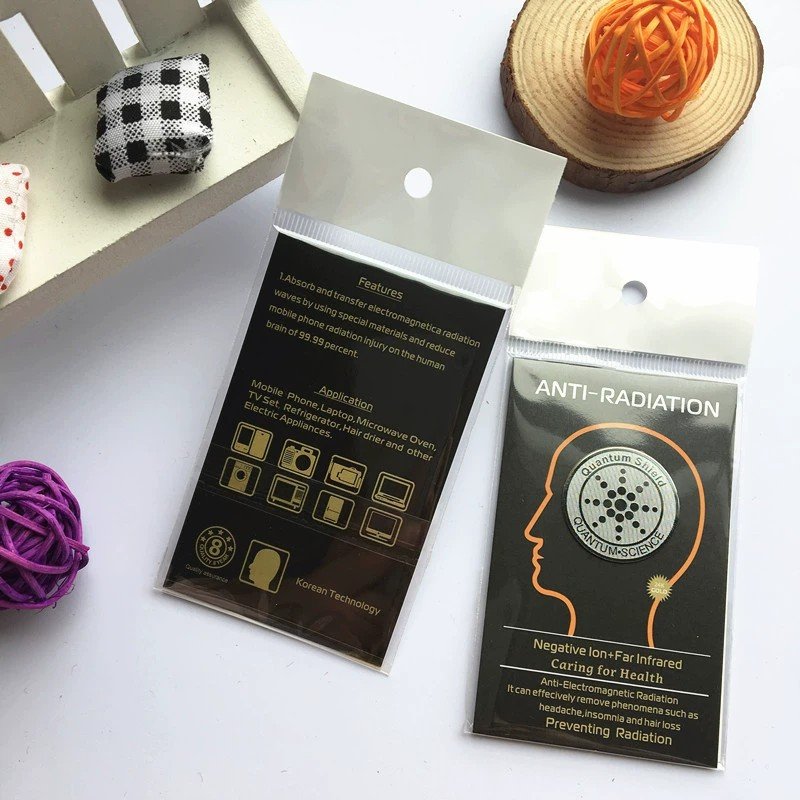 Factory wholesale minimum price 24K gold mobile phone anti radiation quantum shielding sticker / chip