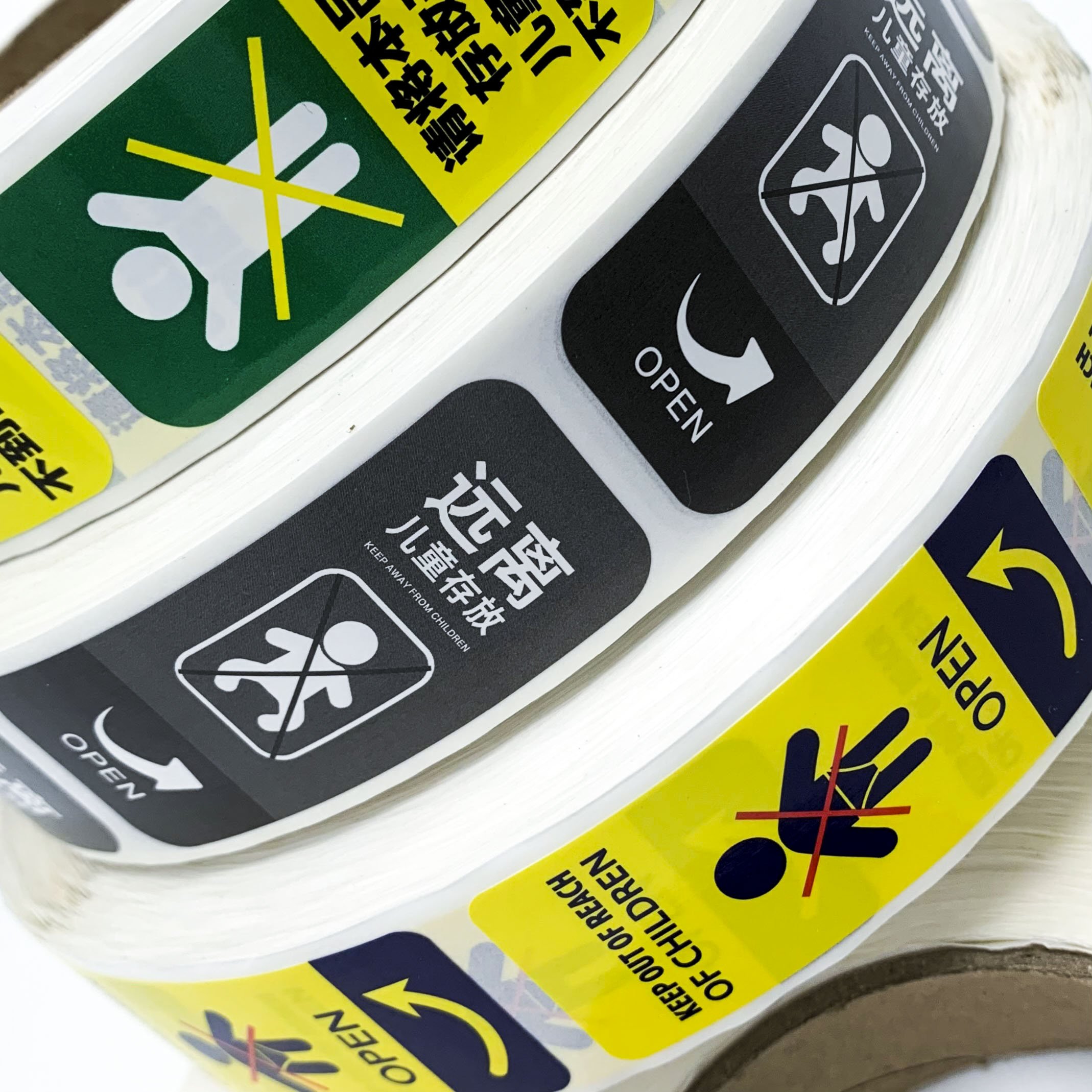 Mechanical Hazard Warning Stickers Reminder Labels Labels Vinyl Stickers Safety Warning Signs Labels Stickers
