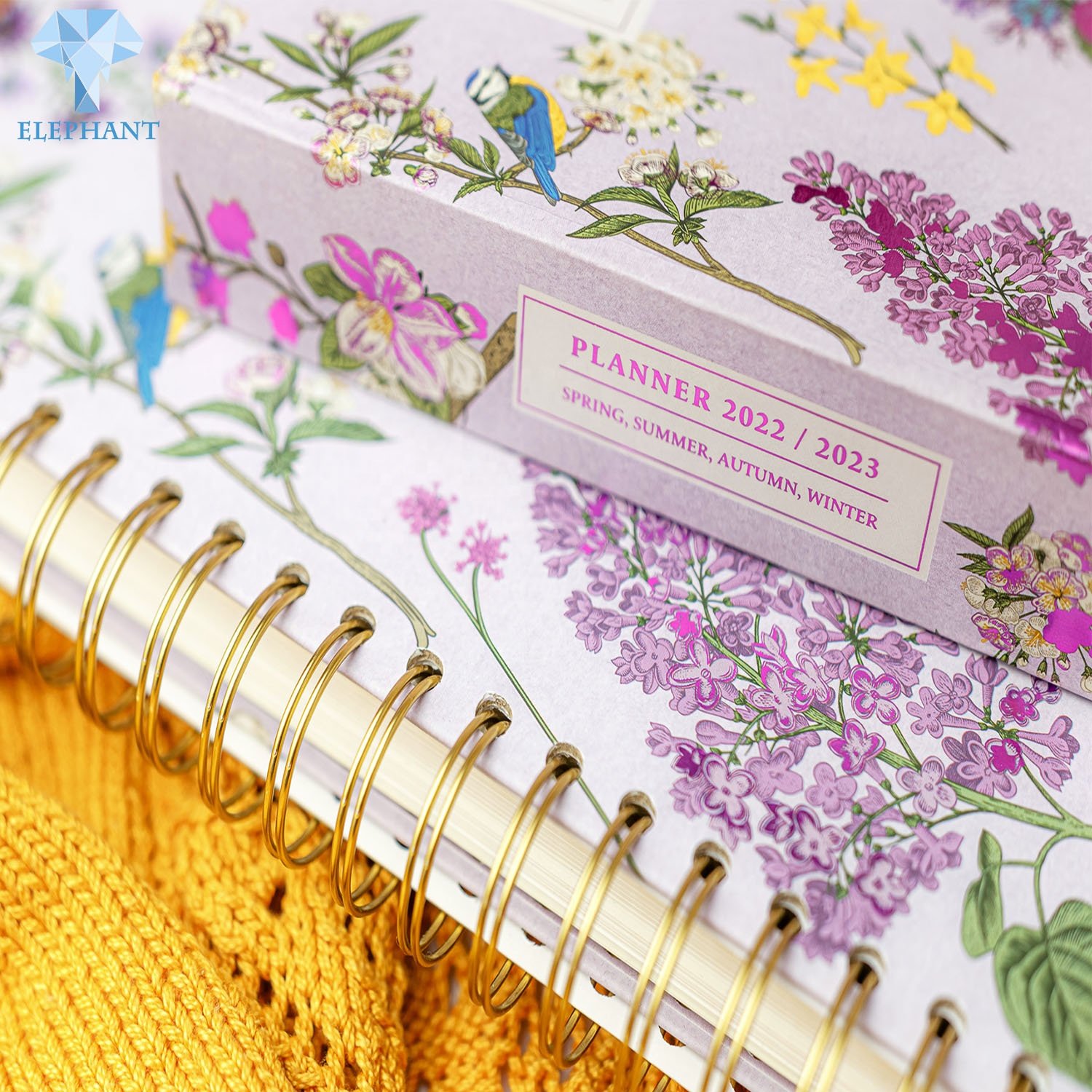Small Activity Perforated Binder Rings Spiral Binding Hardcover Manuscript Daily Planner Journal Note Book With Stickers