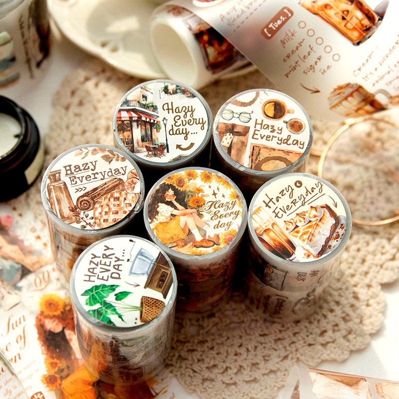 3M/Roll PET Tape Misty Everyday Series Matte Life Theme Handbook DIY Recycled Stickers