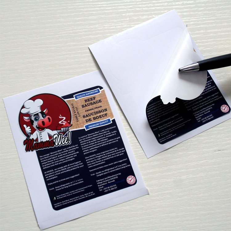 Custom Waterproof OEM Vinyls Stickers Vinyl Adhesive Sticker Tag Label Vinyl Customer's Logo