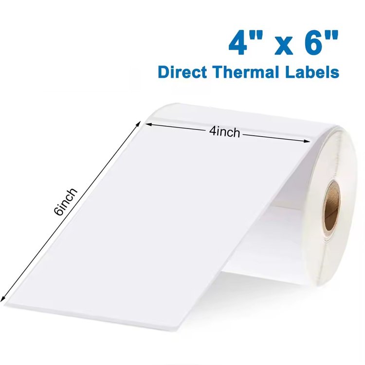 Factory Price Self Adhesive Paper Direct Thermal Label Roll Shipping Sticker 4x6 Label Roll 100x150mm