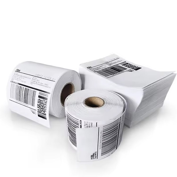 Factory Price Self Adhesive Paper Direct Thermal Label Roll Shipping Sticker 4x6 Label Roll 100x150mm