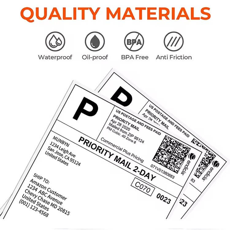 Factory Price Self Adhesive Paper Direct Thermal Label Roll Shipping Sticker 4x6 Label Roll 100x150mm
