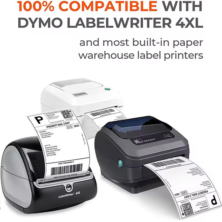 Factory Price Self Adhesive Paper Direct Thermal Label Roll Shipping Sticker 4x6 Label Roll 100x150mm