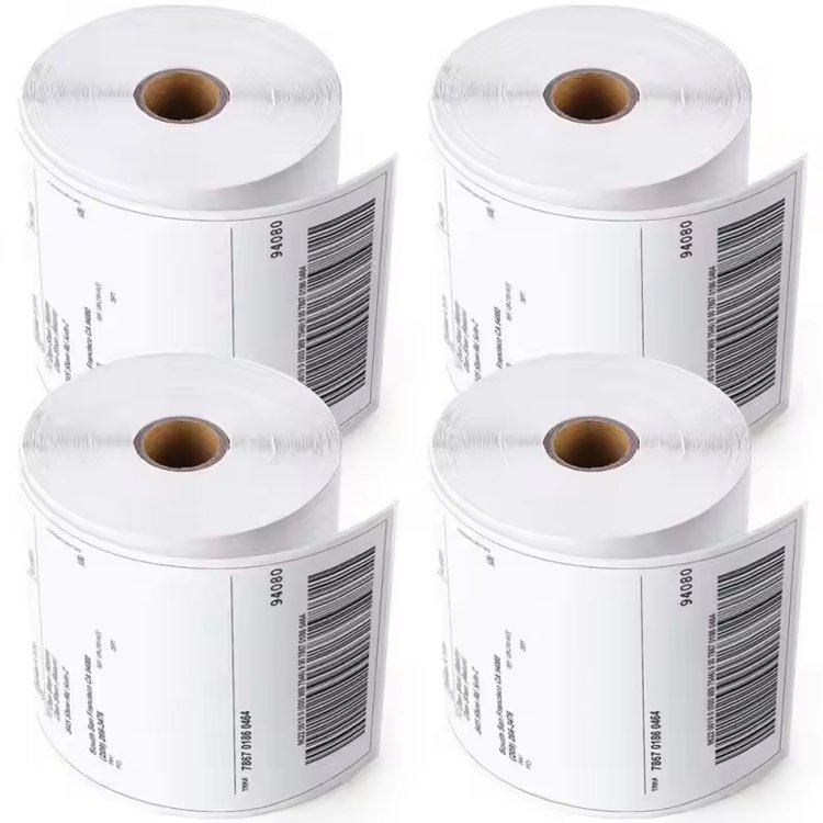 Factory Price Self Adhesive Paper Direct Thermal Label Roll Shipping Sticker 4x6 Label Roll 100x150mm
