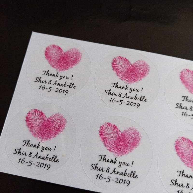 custom stickers label printing LOGO Personalized Design roll Label Candy Gift Box Birthday Party food Seal self-adhesive sticker
