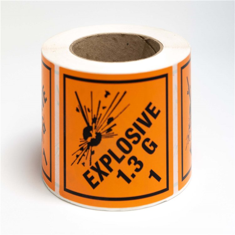 Dangerous Goods Label Weather Resistant Shipping Label International Standard Hazard Label Sticker Custom