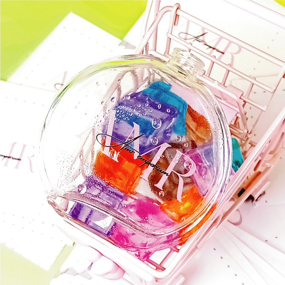 Custom Brand Round Waterproof Transparent Sticker Adhesive Vinyl Plastic Cup Sticker