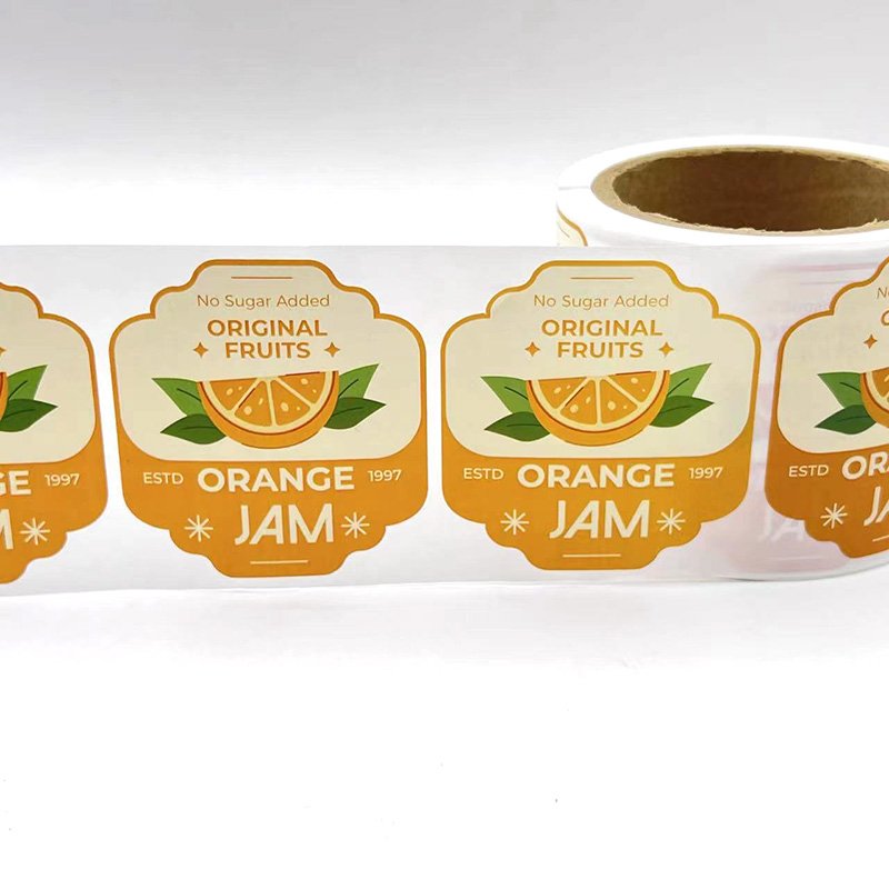 Custom Adhesive Logo Sticker for Food Cake for Baking Box Packaging Labels