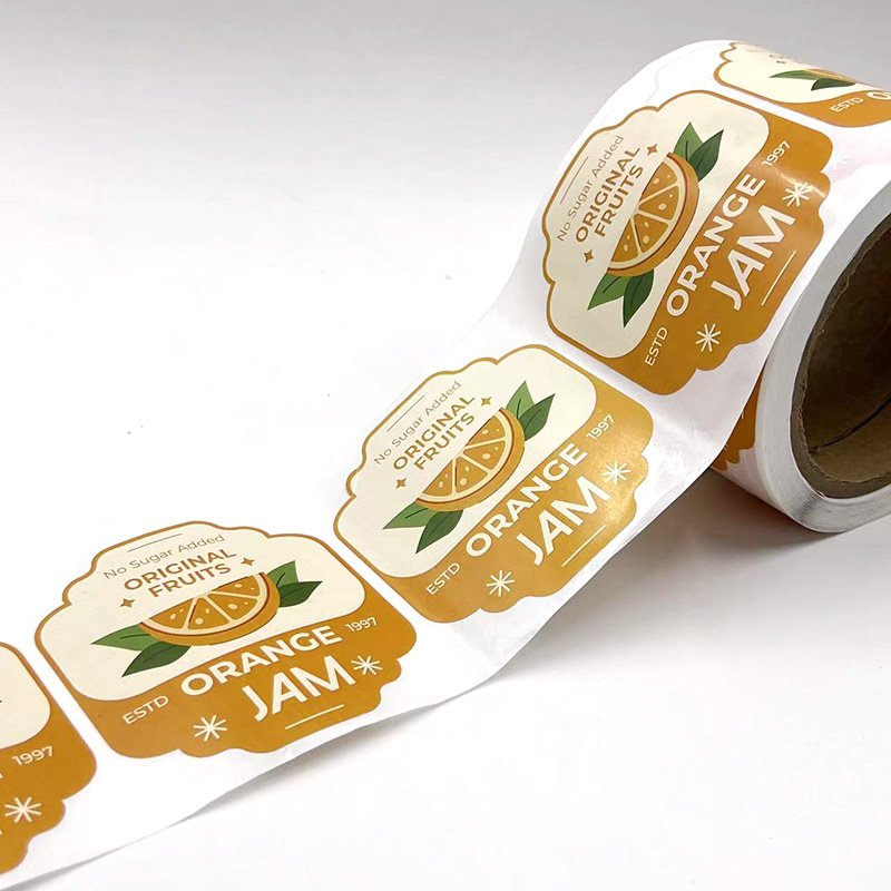 Custom Adhesive Logo Sticker for Food Cake for Baking Box Packaging Labels