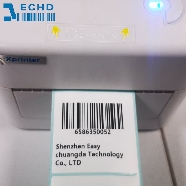 wholesale Blank White Thermal Barcode Self Adhesive Label Sticker Direct Thermal Paper Roll 75x120mm Stickers