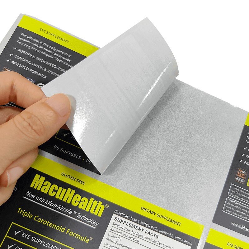 Professional printing custom self-adhesive waterproof labels bottle labels rolls product description instruction stickers