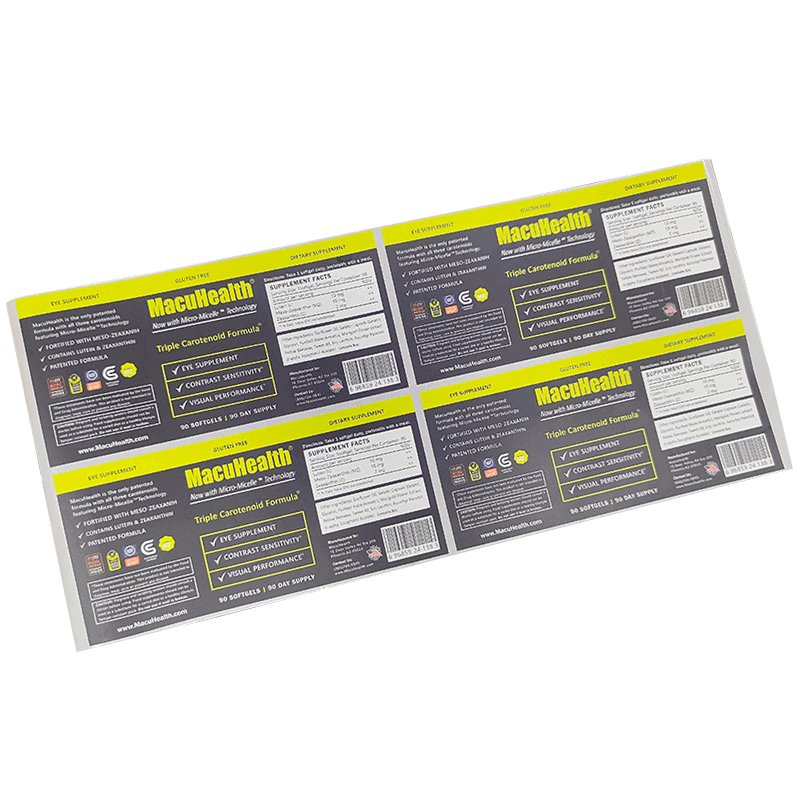 Professional printing custom self-adhesive waterproof labels bottle labels rolls product description instruction stickers