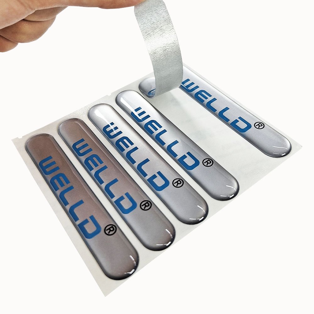 Custom Resin Crystal 3D Glue Drop Label Clear Epoxy Dome Sticker Printing Logo Sticker Clear Label