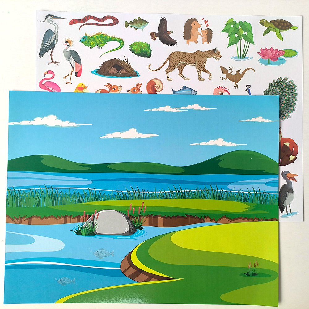 Factory Customization Printing Children sticker Baby busy book Fairies sticker pad reusable Vehicles sticker pad