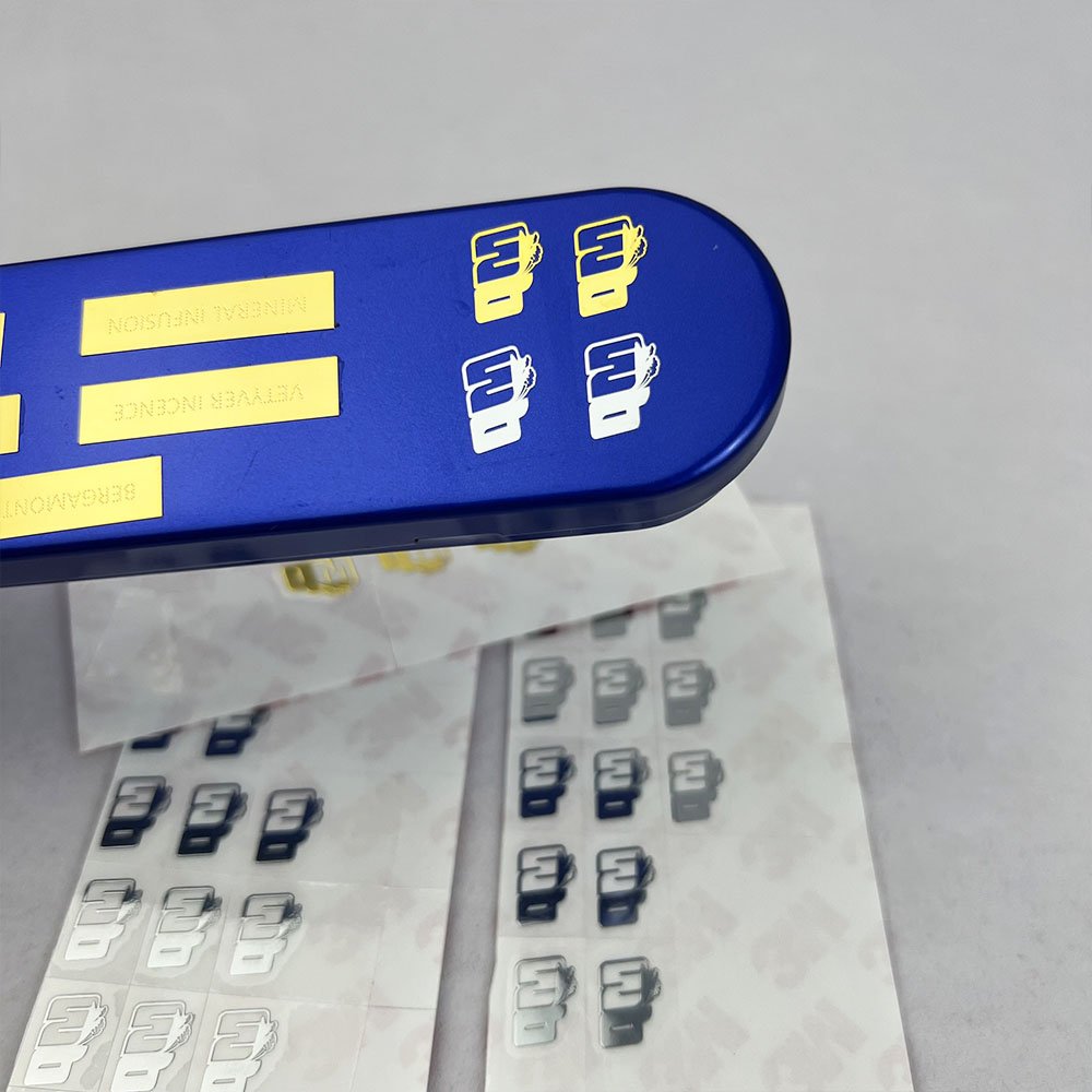 Nickel Sticker Logo Hight Quality Metal Label Personalized Labels Waterproof Sticker Nickel 3D Transfer Gold Sticker