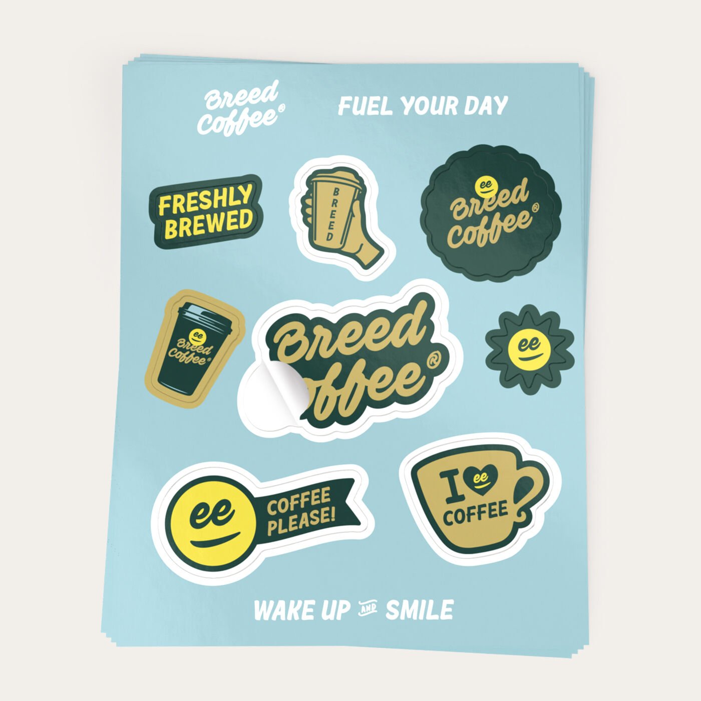 Square Making Adhesive Logo Design Die Cut Sticker Waterproof PVC Vinyl Custom Stickers