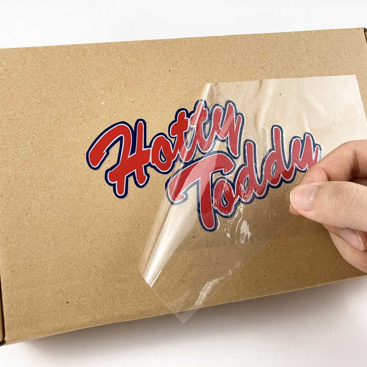 Personality Vinyl Dry Transfer Sticker Logo/Text/Image Self-Adhesive Crystal Label Custom UV Transfer Stickers