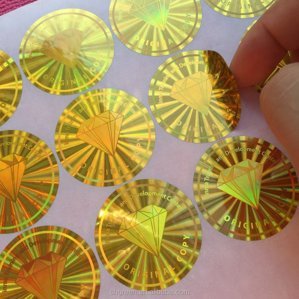 high quality customized self adhesive anti-fake label 3D hologram sticker