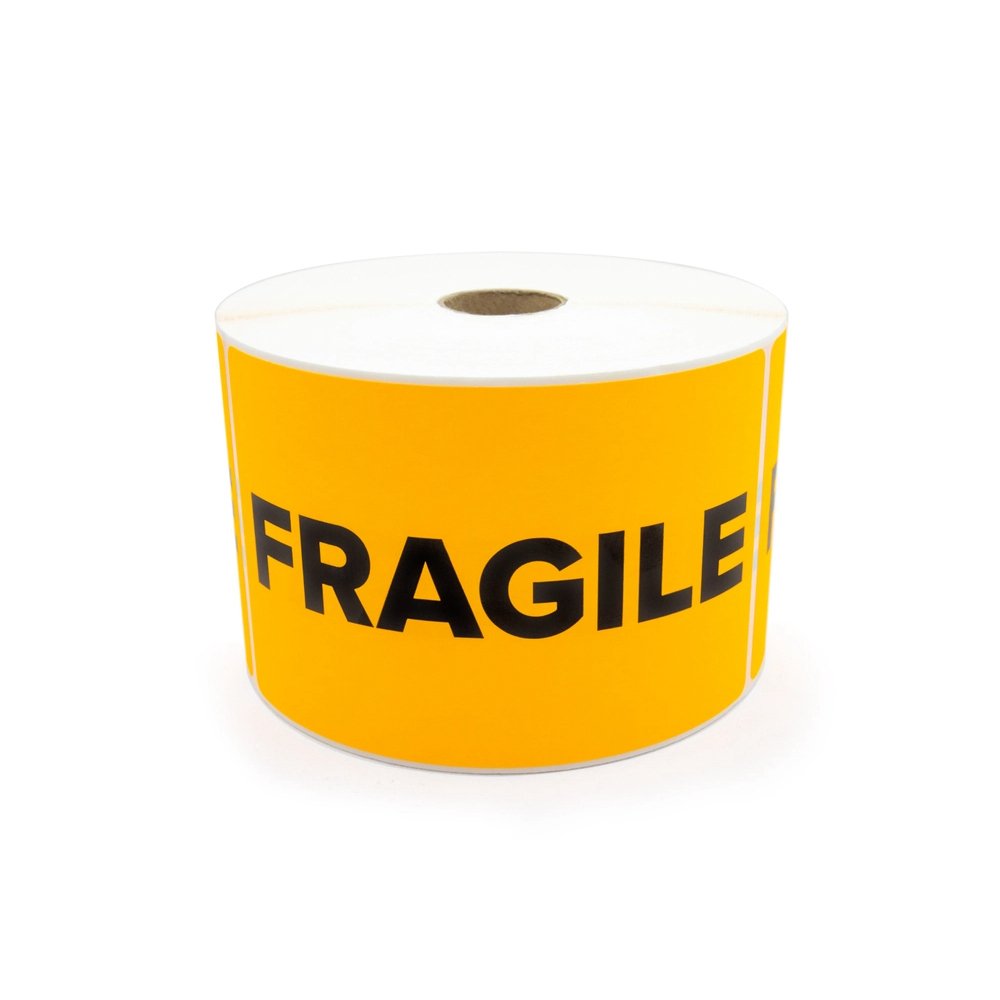 fluorescent warning label stickers fluorescent labels Caution Stickers