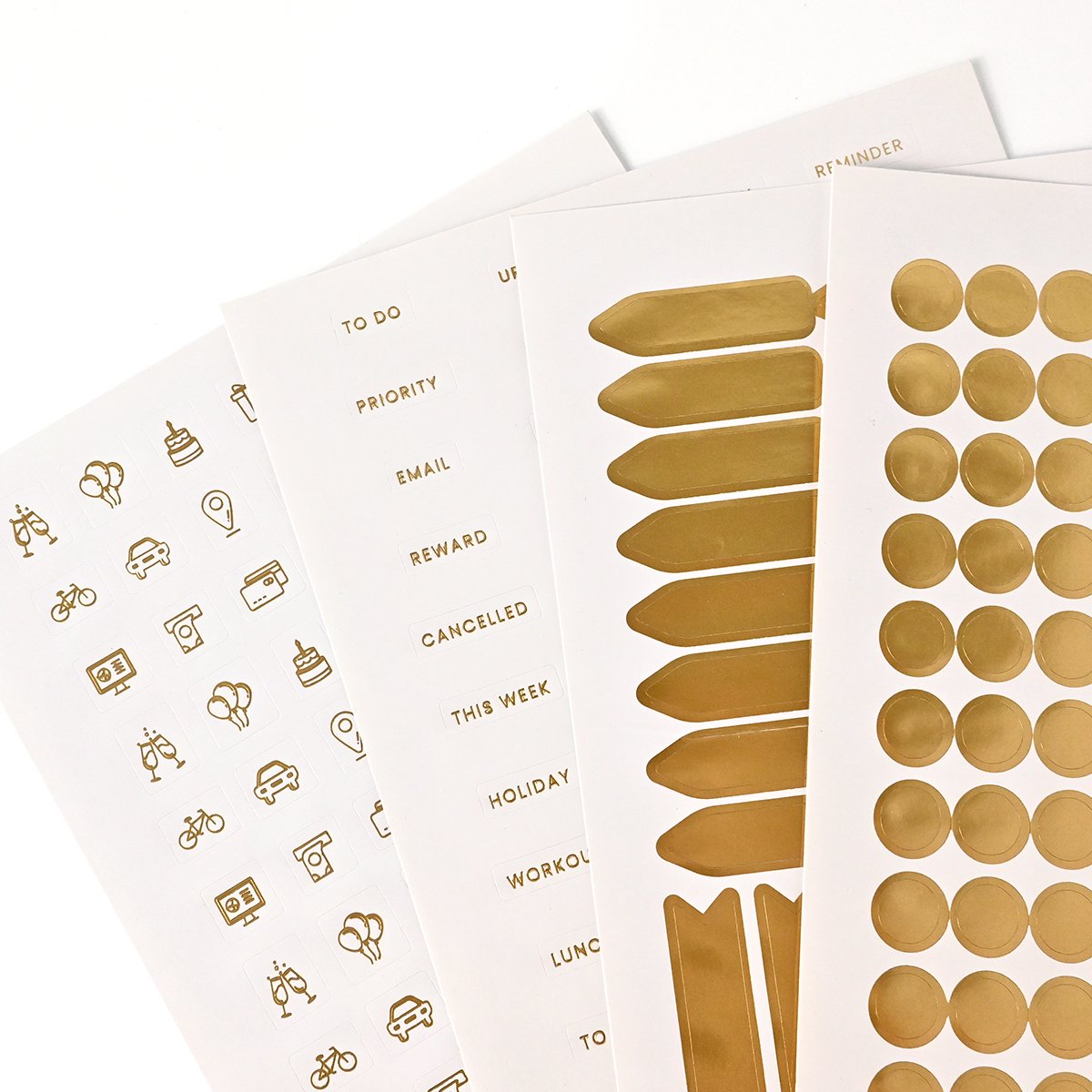 Custom Gold Foil Printing Budget Planner Agenda Saving Plan Daily Weekly Monthly Journal Decorative Plan Sticker