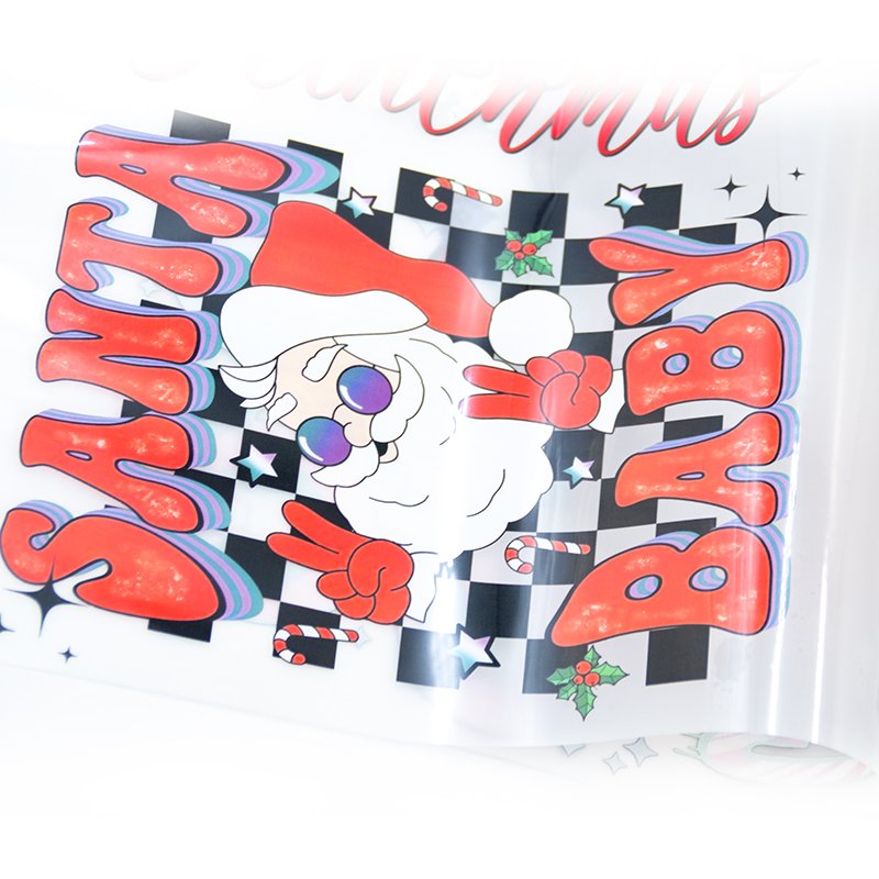 Wholesale Custom Dtf Heat Transfer Vinyl Stickers Clothing Custom Screen Transfer Print Paper Christmas snow and ice Designs