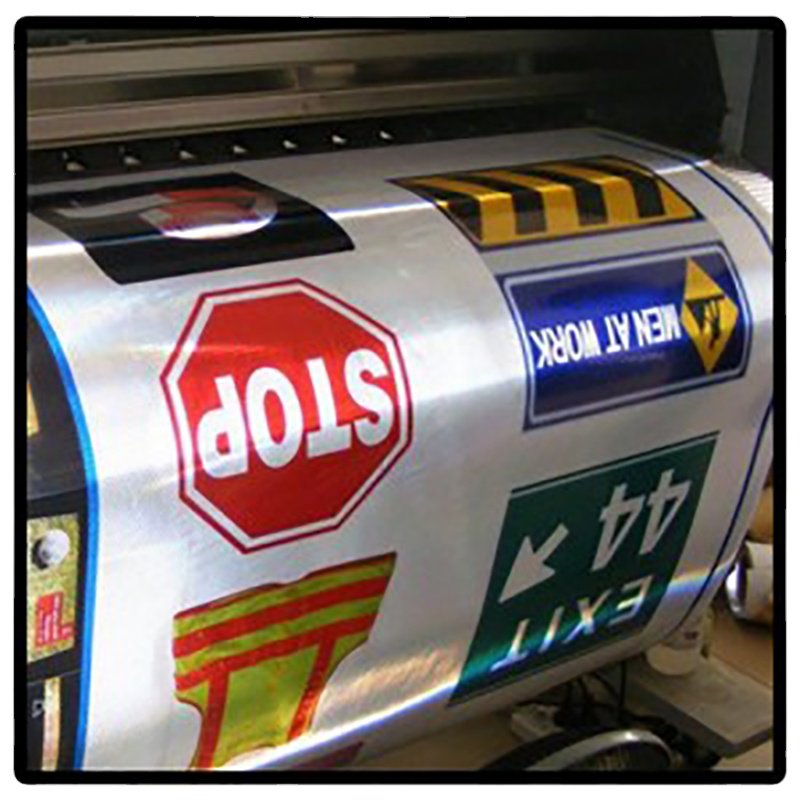 Customized logo die cut vinyl reflective bike decal sticker car sticker