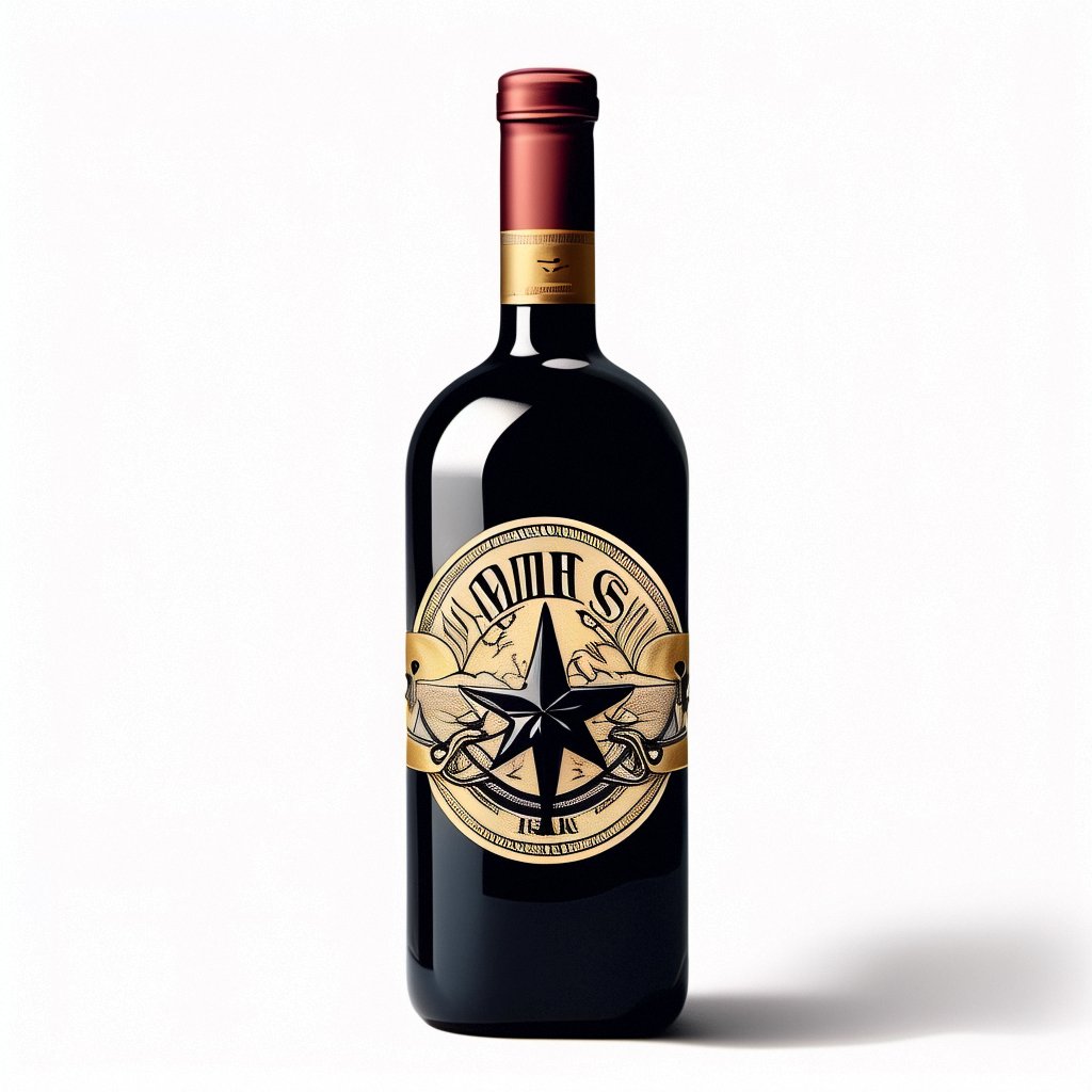 Custom Top Grade Red Wine Labels Self Adhesive Bottle Label Stickers With Gold Foil Stamping