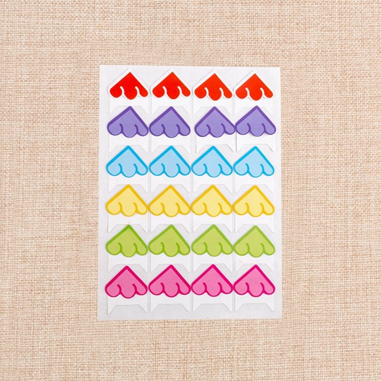 TOPTAC DIY Color Custom Photo Frame Decoration Corner Stickers for Kids