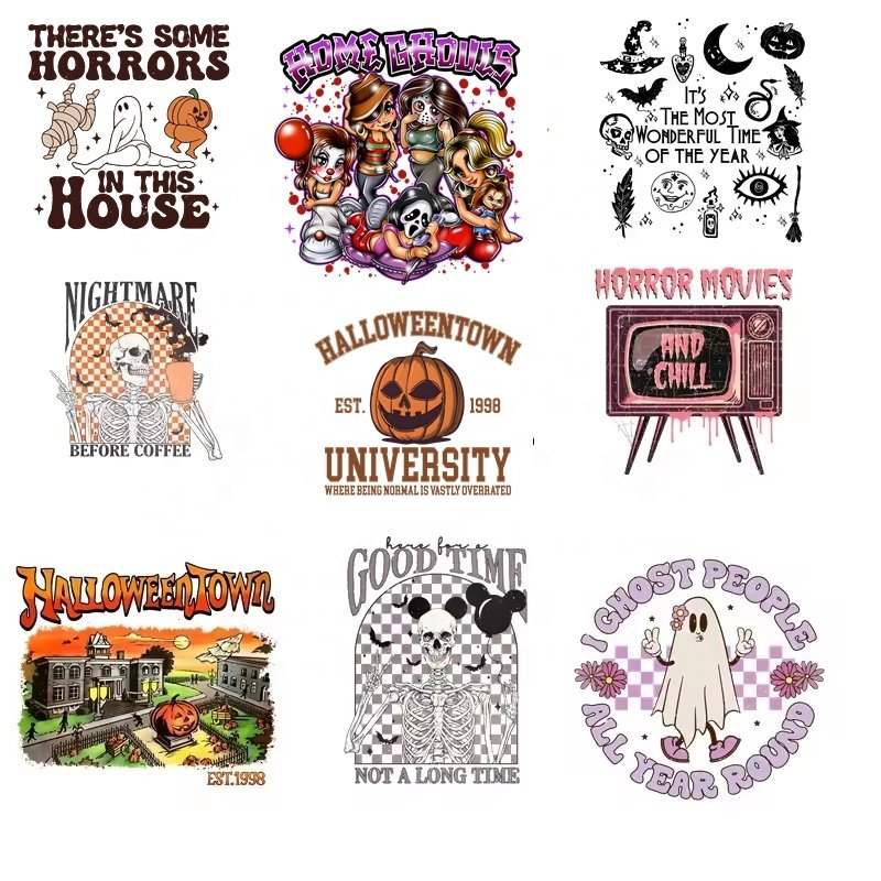 60+ Wondove Shirt dtf Transfers Custom Halloween dtf Transfers Ghost Ready to Heat Press dtf Transfer Sticker