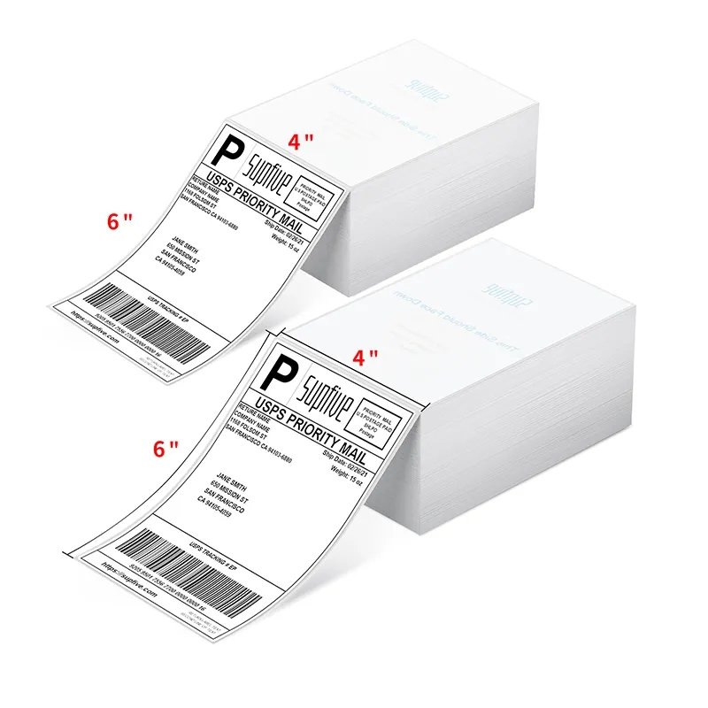 China Manufacture Price A6 Thermal Label(500pcs Stack) Sticker For Distributors Top 3 Proof Label Sticker for Shipping Label