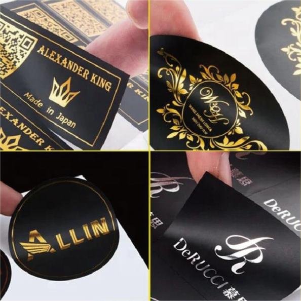 Custom Printed Roll Logo Glossy Lamination Adhesive Glass Bottle Stickers Cookies Jam Honey Jar Labels
