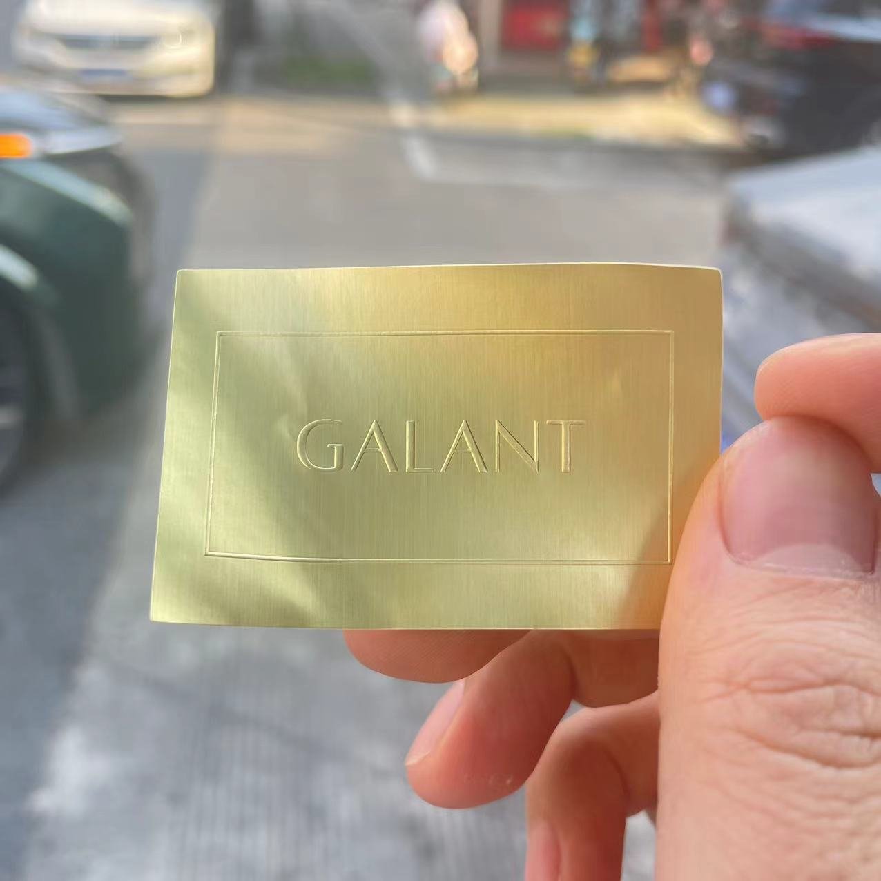 Rose Gold Foil 30mm Round Embossed Label Embossed Sticker Printing