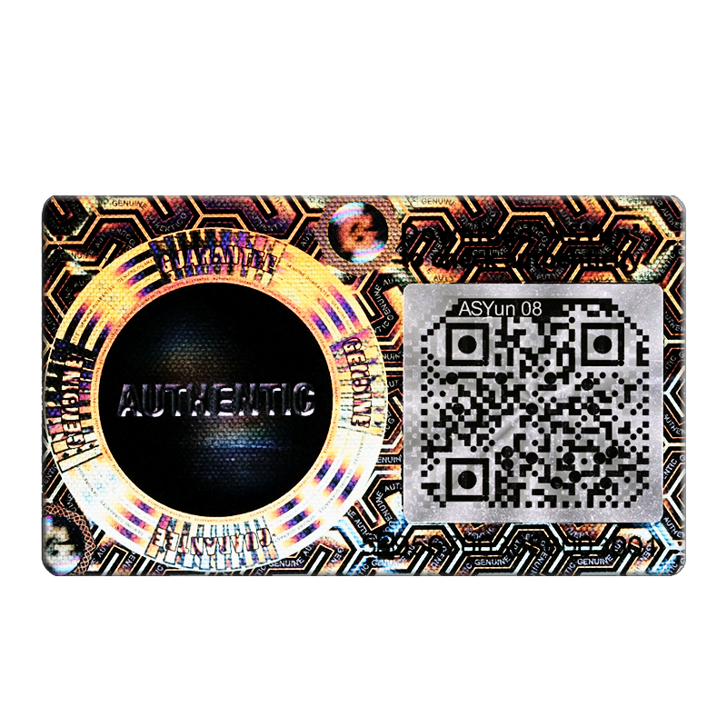 Custom Hologram Sticker Printing 3D Anti-counterfeit Hologram Sticker with QR Code Security Label