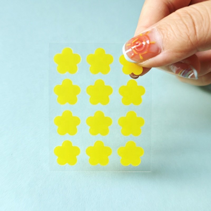 Wholesale 12 Flower Beauty Patch Yellow Cute Pimple Patch Acne Stickers For Face
