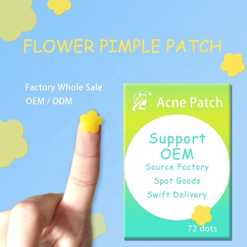 Wholesale 12 Flower Beauty Patch Yellow Cute Pimple Patch Acne Stickers For Face