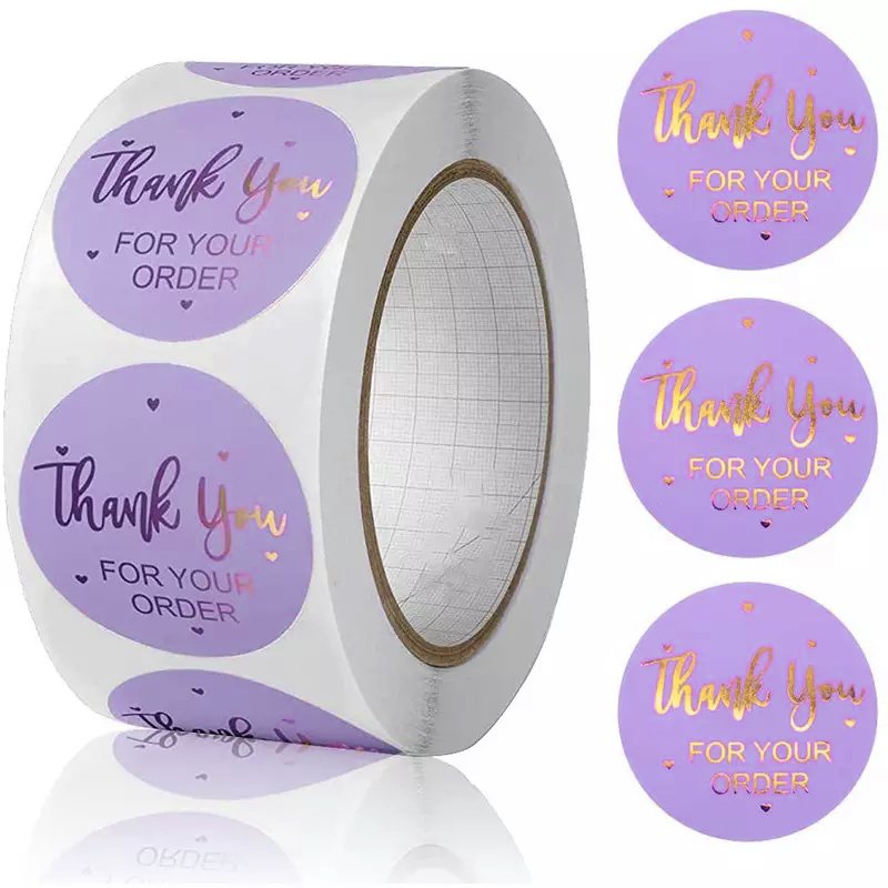 Custom animal logo label, waterproof express label sticker, perfume skin care bottle label Thank you Christmas sticker