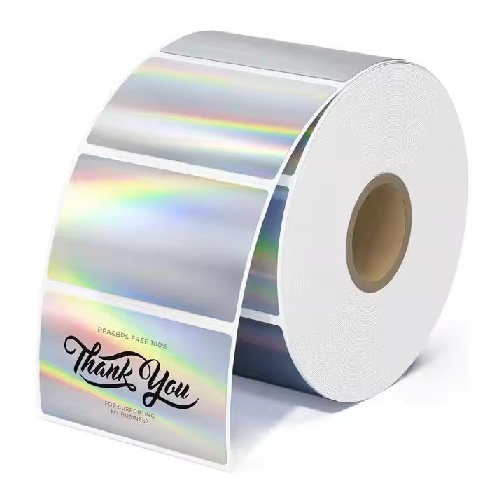 2.25"x1.25" Self-Adhesive Direct Thermal Label Multi-Purpose Roll Sticker Labels For Small Business Logo Design QR Code Name Tag