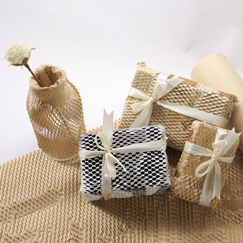 Qiang qiang paper Hot Sell Recyclable Honeycomb anti-collision kraft paper For Gift Packaging