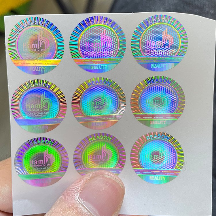 Custom design multi layers 3D Gold hologram sticker with custom logo