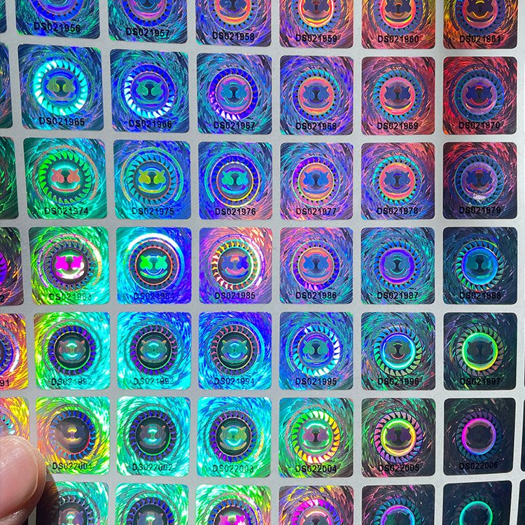 Custom design multi layers 3D Gold hologram sticker with custom logo