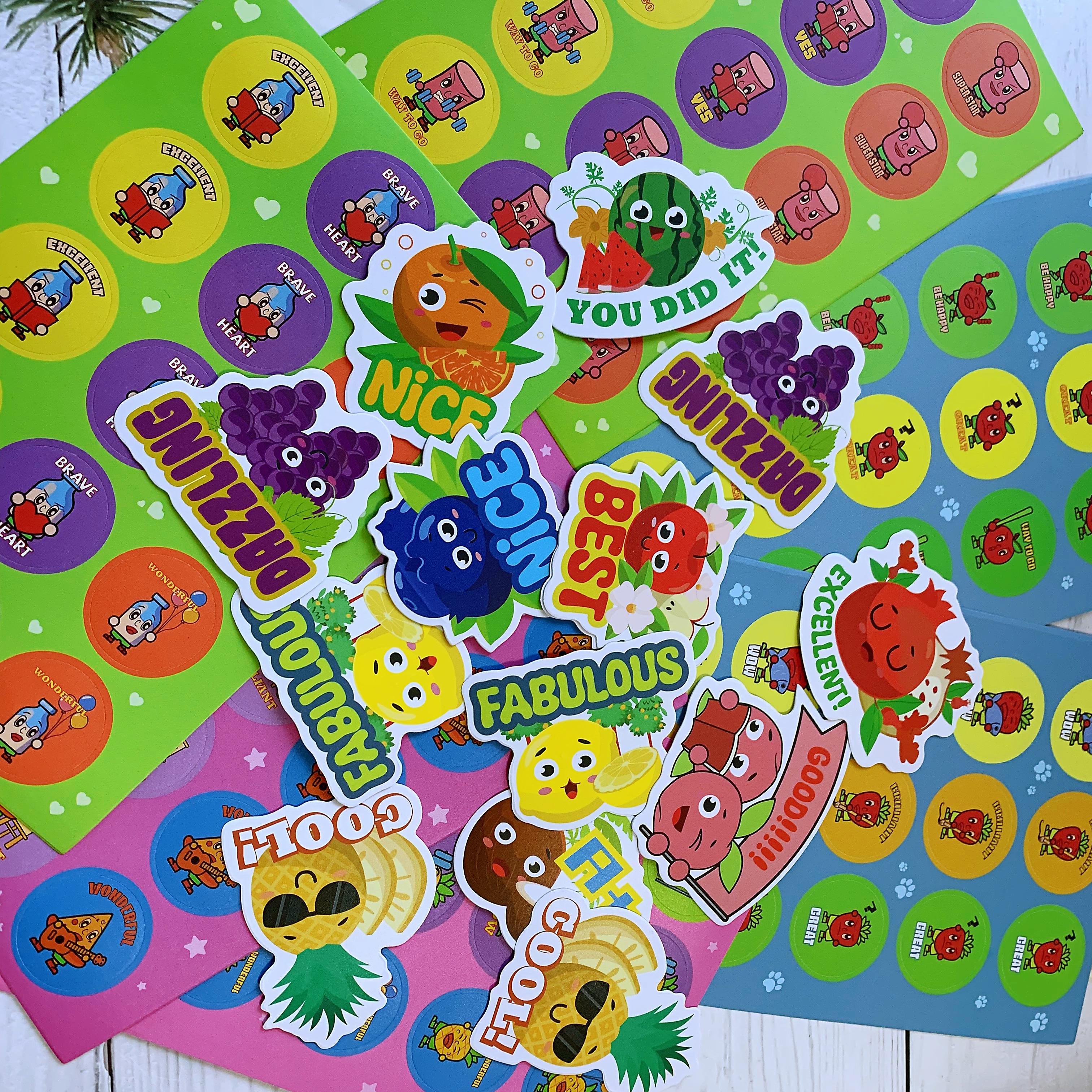Scratch and Sniff Motivational Scented Stickers Reward Stickers Incentive Positive Stickers for Student