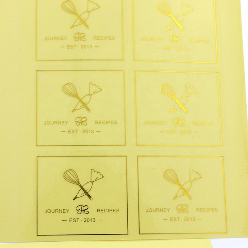 Factory Custom Bottle flat sheet vinyl labels adhesive printing PVC paper sticker