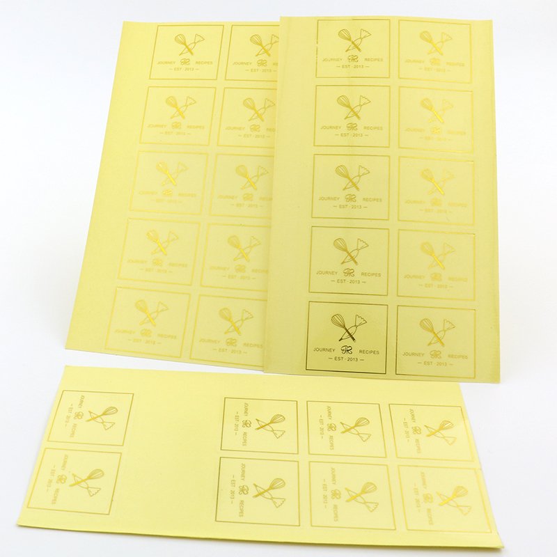 Factory Custom Bottle flat sheet vinyl labels adhesive printing PVC paper sticker