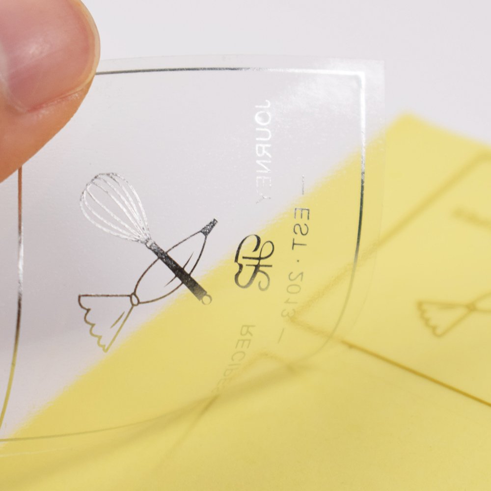 Factory Custom Bottle flat sheet vinyl labels adhesive printing PVC paper sticker