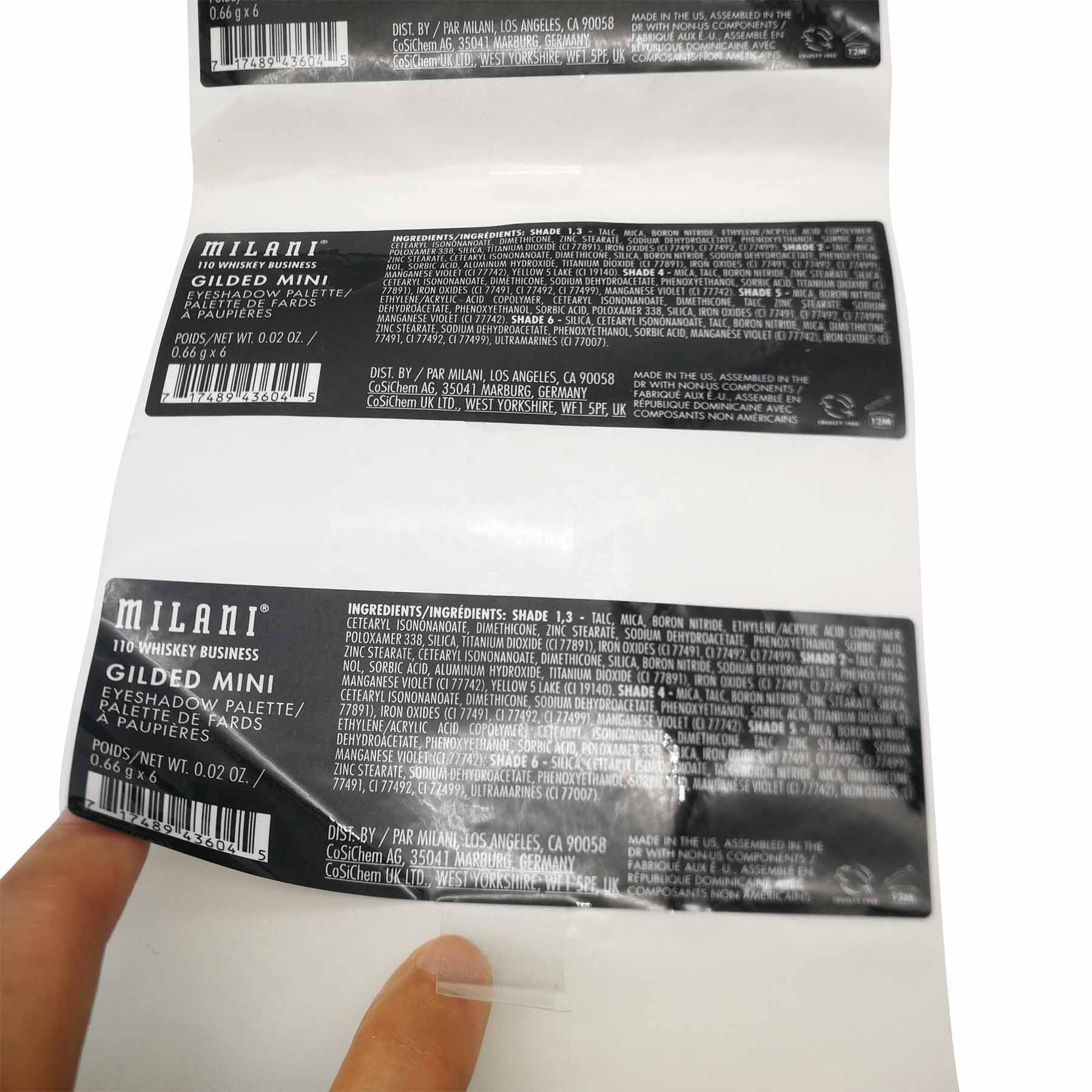 Custom Logo Roll Packing Waterproof Label Sticker