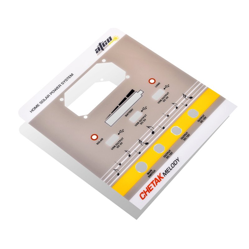 LED Window Sticker Printed Membrane Keypad Front Panel Graphic Overlay